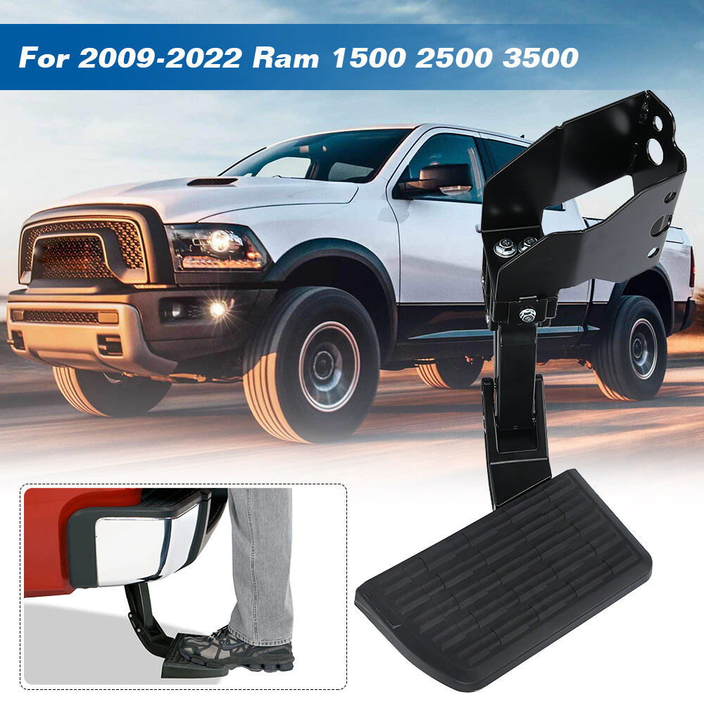 Rear Tailgate Bed Side Step Retractable Bumper Step For Ram 1500 2500 3500 Dodge
