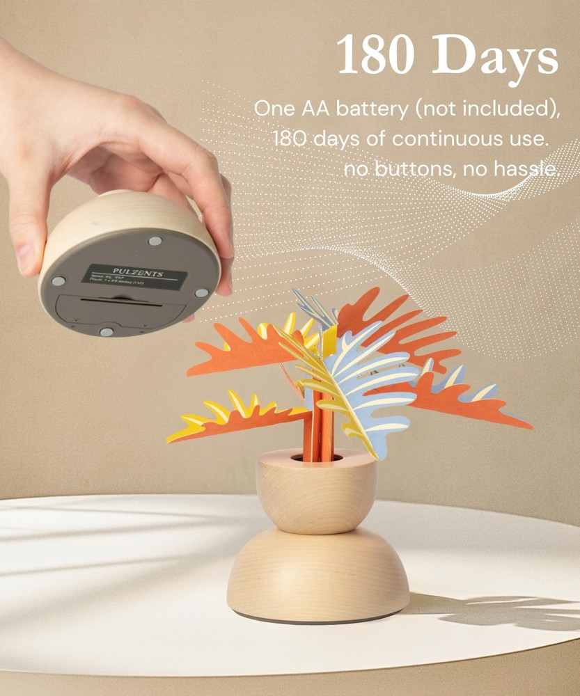 Silent Rotating Passive Diffuser – Cordless, Waterless Essential Oil Diffu