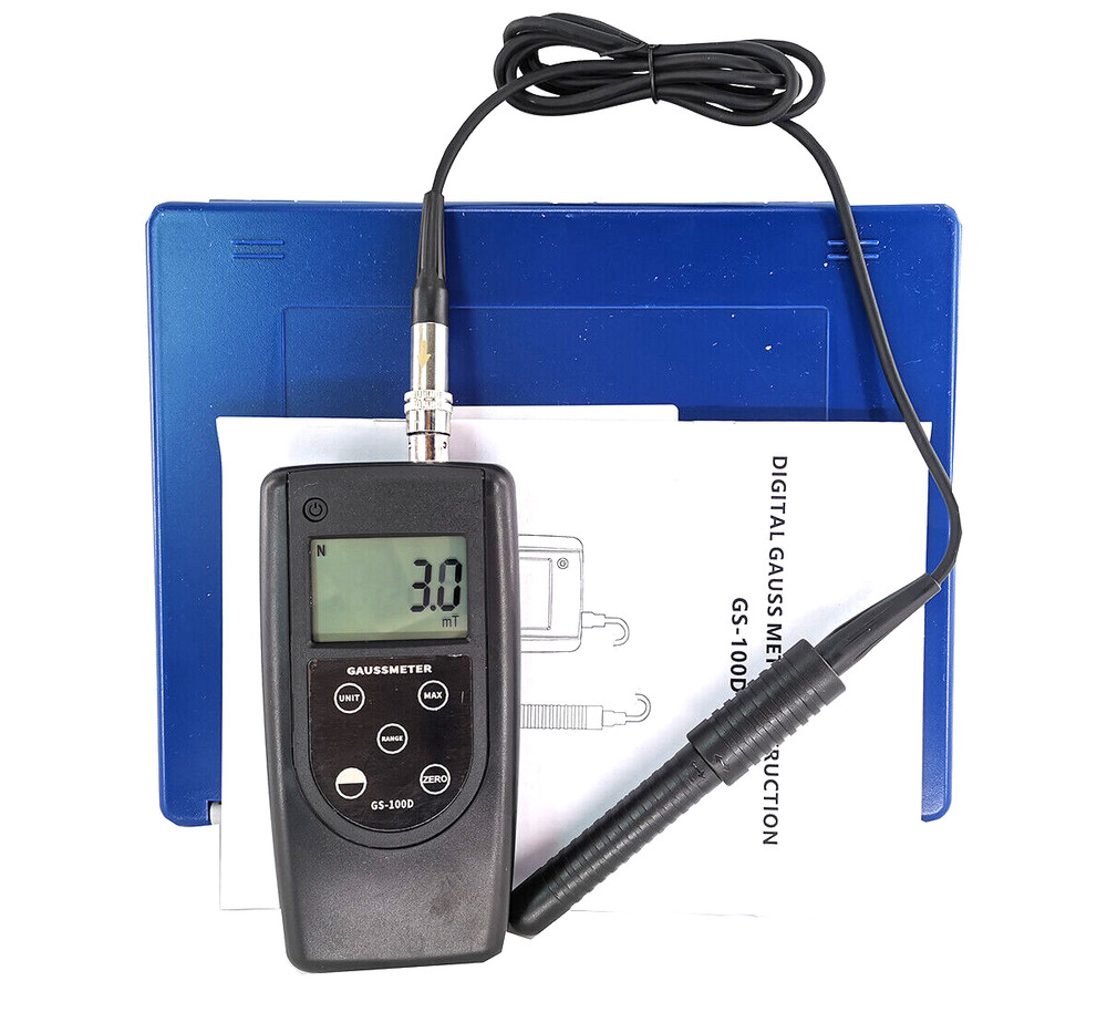 Handheld Gauss Meter Gaussmeter Teslameter with Hall Sensor Accuracy DC,5%