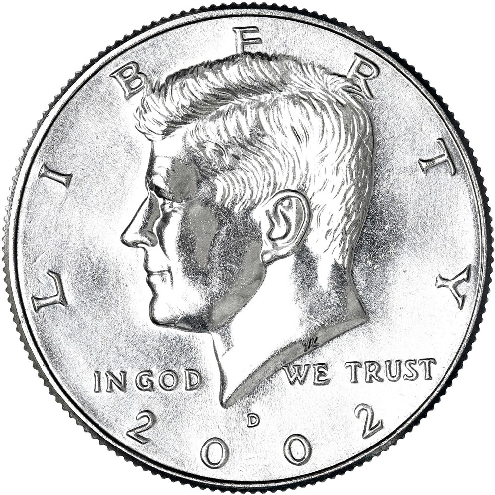 2002 P D Kennedy Half Dollar BU 2 Coin Year Set
