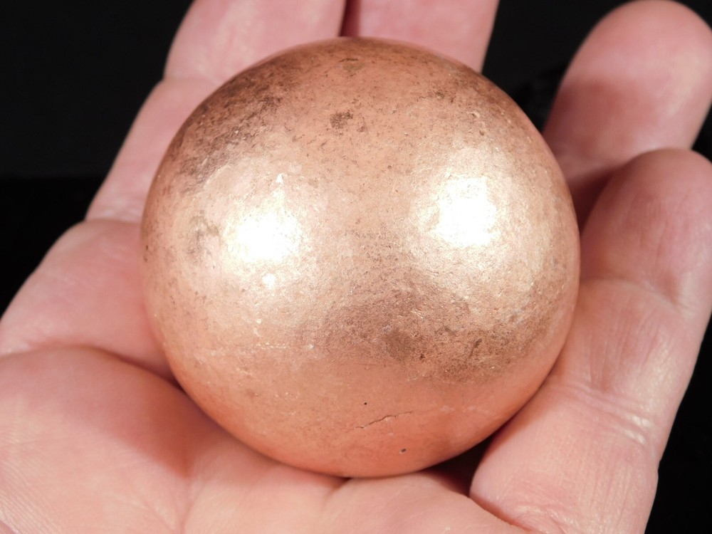BIG! Super Heavy Solid COPPER SPHERE From Michigan 589gr