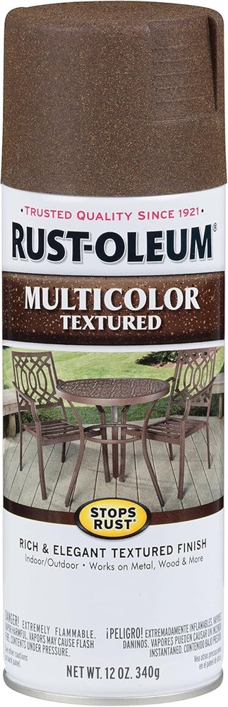 Textured Spray Paint Rustic Umber 12oz Multi Surface 2 Pack