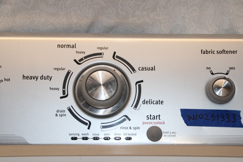 W10251333 Maytag Washer control panel tested