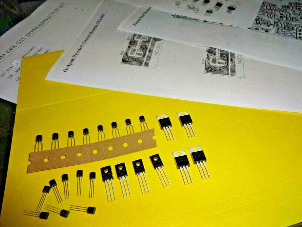 ADCOM GFA-555 DRIVER SEMICONDUCTOR REPAIR  KIT AS REQUESTED