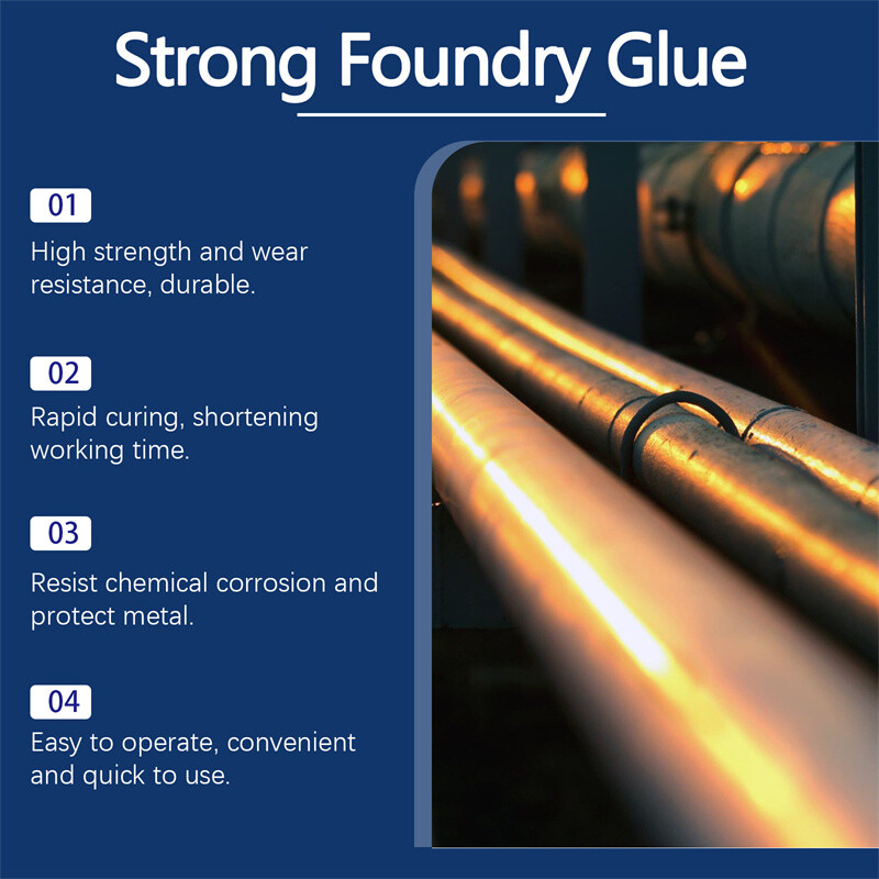 Strong Foundry Glue,Metal Repair Glue, AB Metal Glue Heary Duty Weld 85ml
