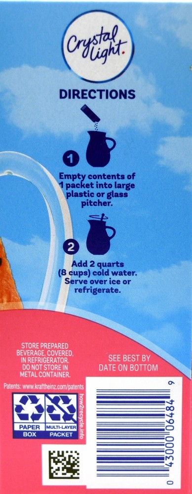 12 12-Quart Boxes Crystal Light Strawberry Watermelon Drink Mix