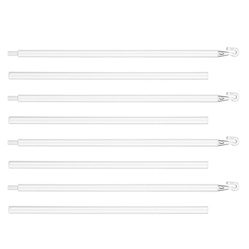 4 Sets Window Blind Tilt Wand Vertical Rod with Hook Replacement