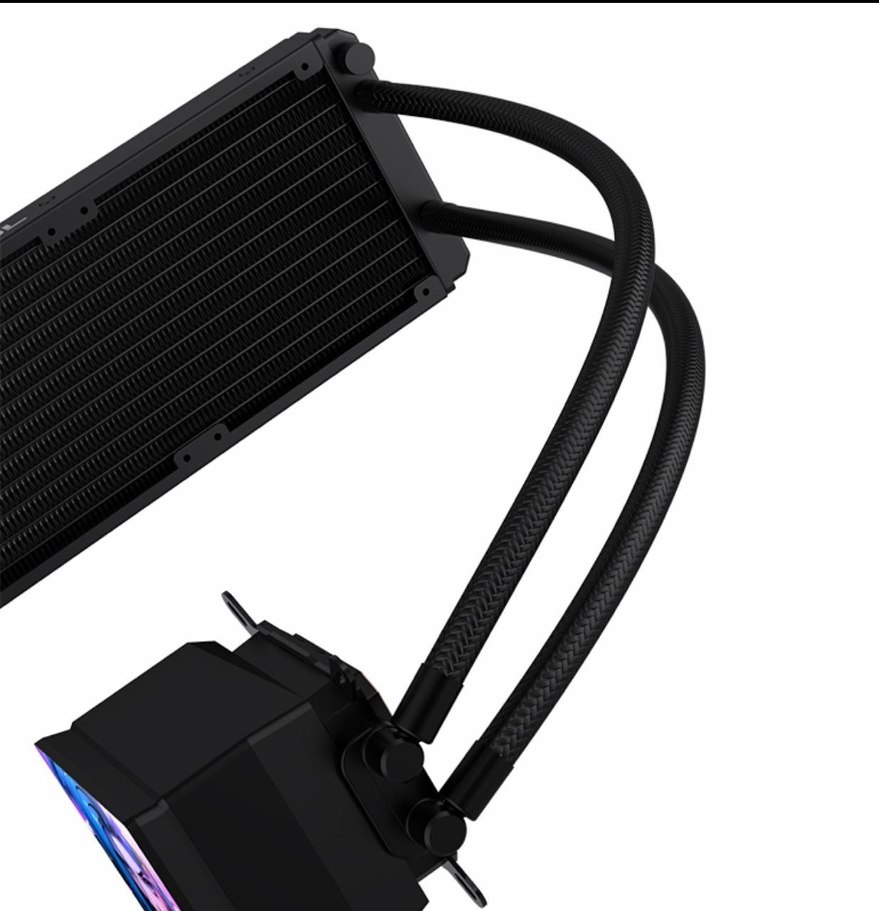 CPU Cooler with 4-inch magnetic video display and ARGB light effects