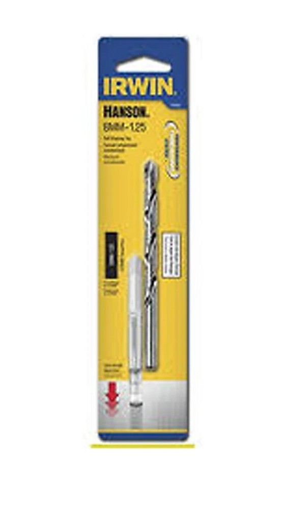 Irwin Hanson 8mm - 1.25mm Thread Pitch Plug Tap And Drill Set Tool