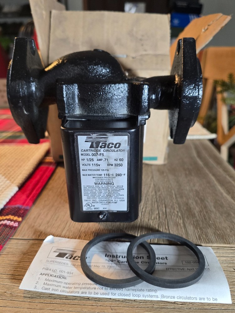 Taco 007-HF5 Circulator Pump "Black"