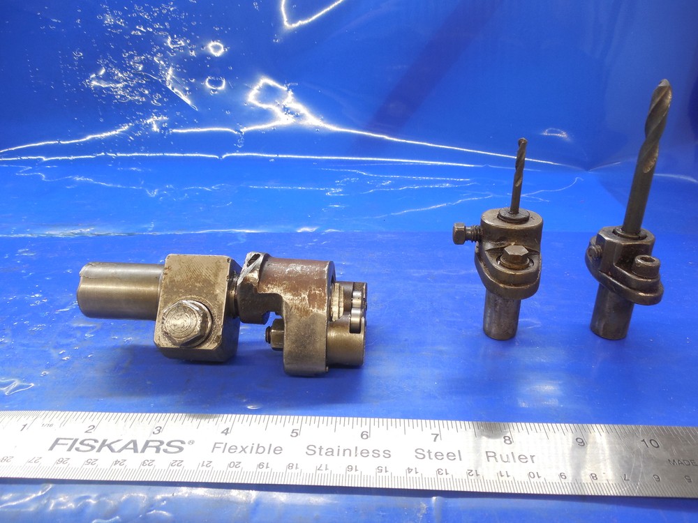 2PCS BROWN & SHARP 5/8 SHANK / ARBOR COLLET CHUCK TOOL HOLDERS & ANOTHER PC .625