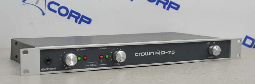 Crown D-75 2-Channel Stereo Power Amplifier