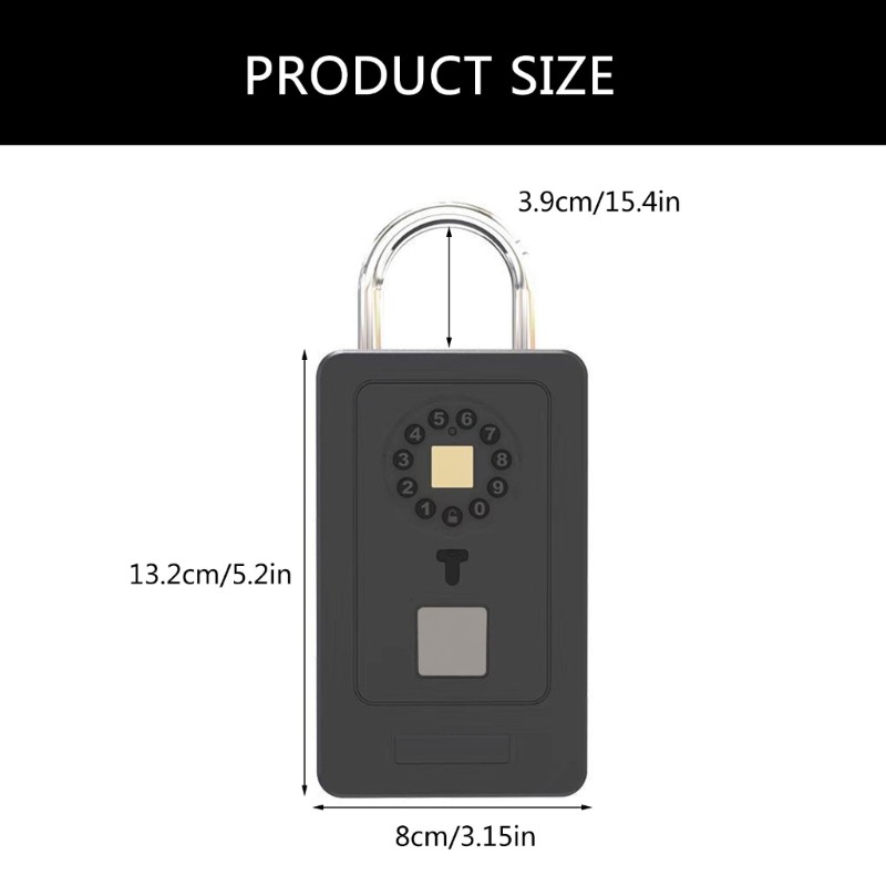 Multifunction Key Lockboxes Key Lock Box Wireless Lockboxes Metal for Garage or
