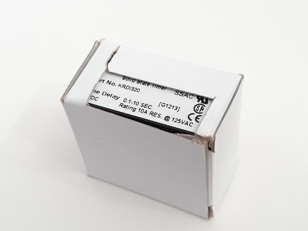 ONE NEW SSAC SOLID STATE TIMER KRDI1320 125 VAC TIME DELAY 0.1 TO 10 SEC