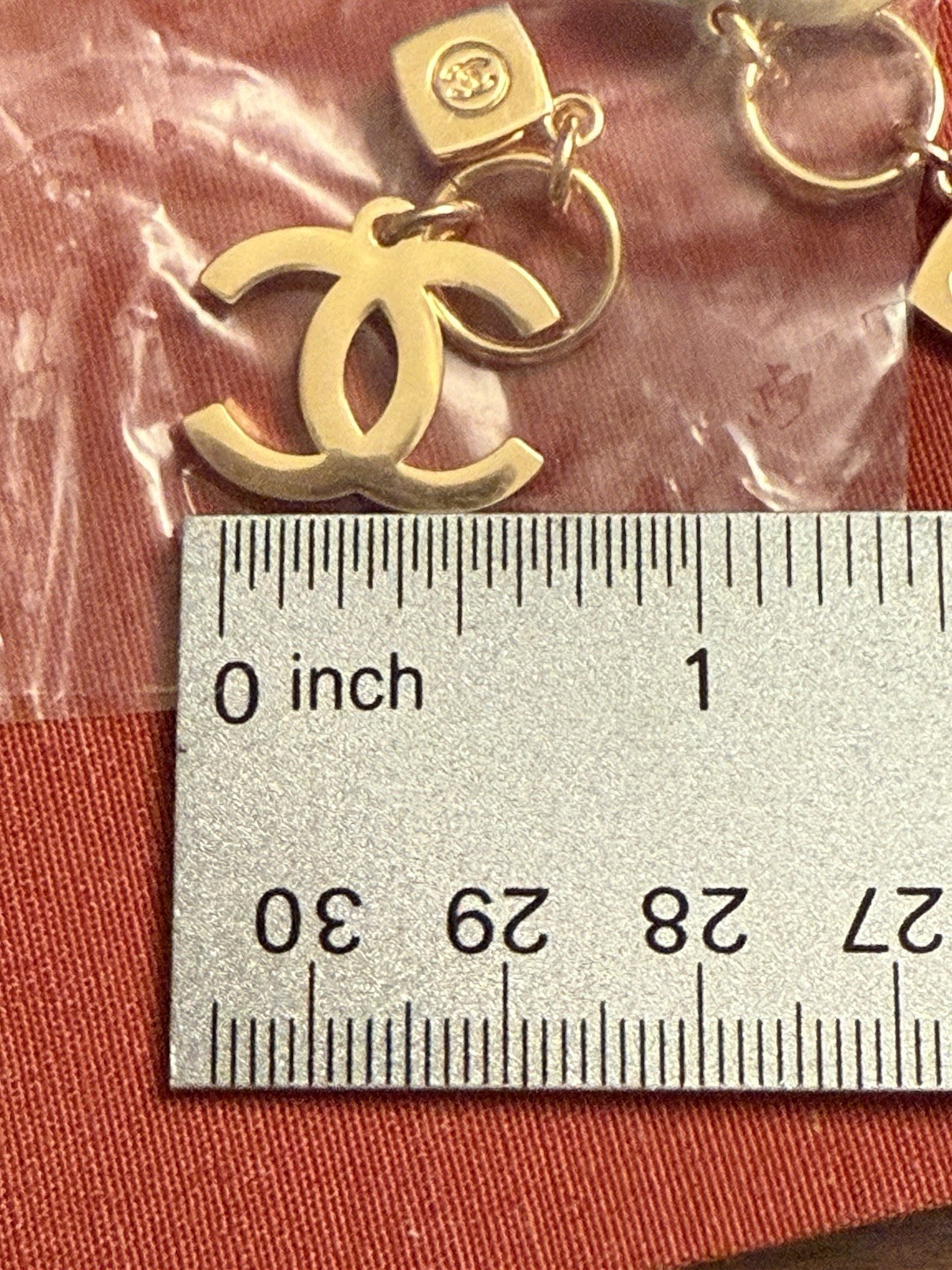 CHANEL No. 5 Logo Gold Novelty Charm Pendant VIP Gift 2023