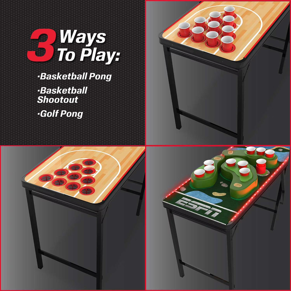 ESPN LED Combo Pong Table