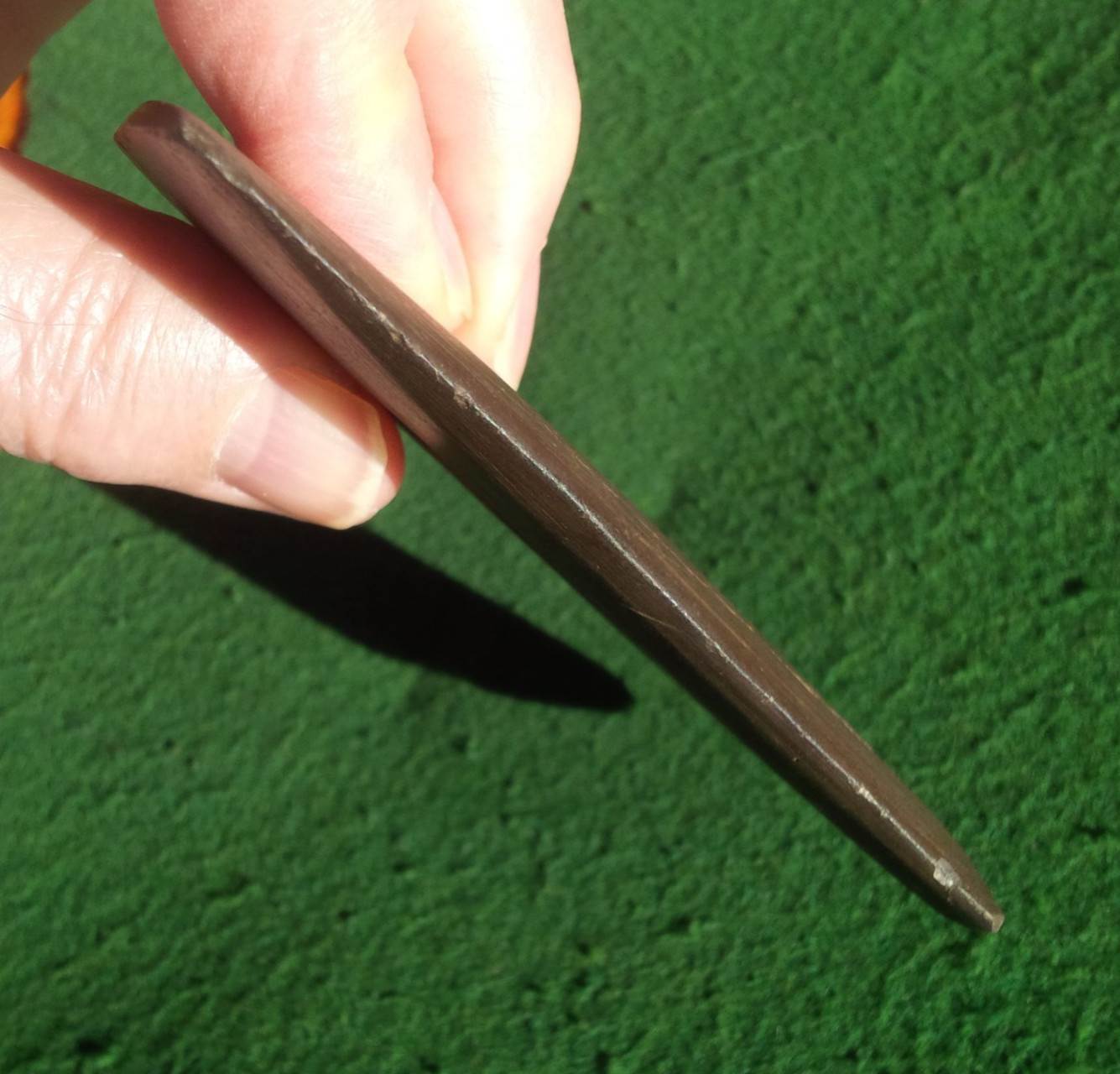 4-3/8" DRILLED SLATE PENDANT KENTUCKY ARROWHEAD AUTHENTIC INDIAN ARTIFACT GORGET