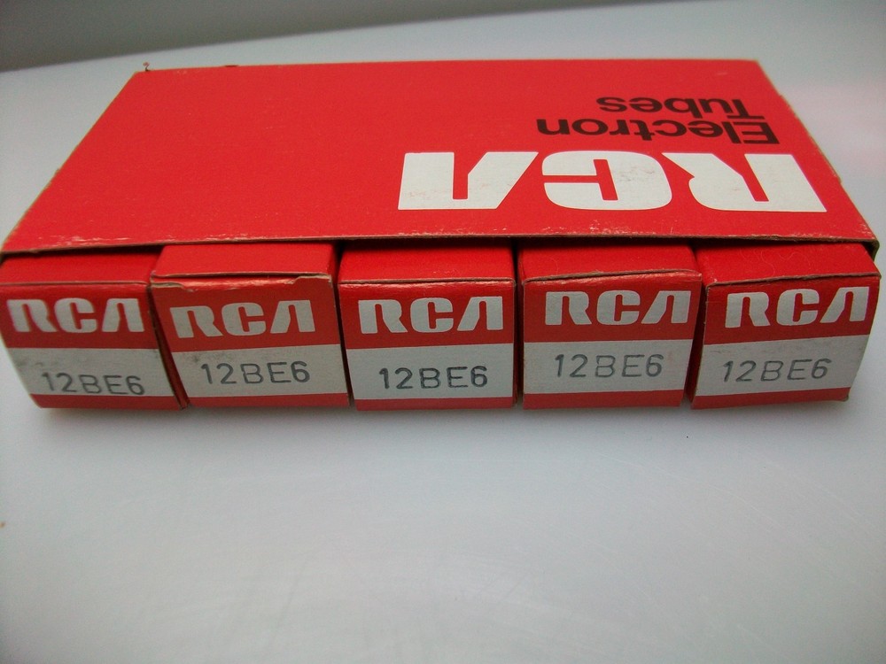 SLEEVE  OF  5   RCA 12BE6   TUBES