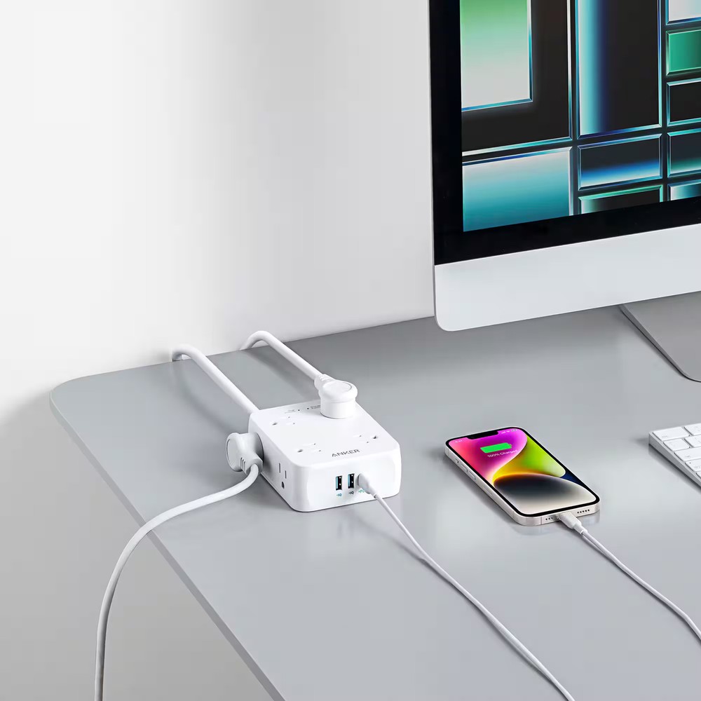 Anker - 341 USB Power Strip - White