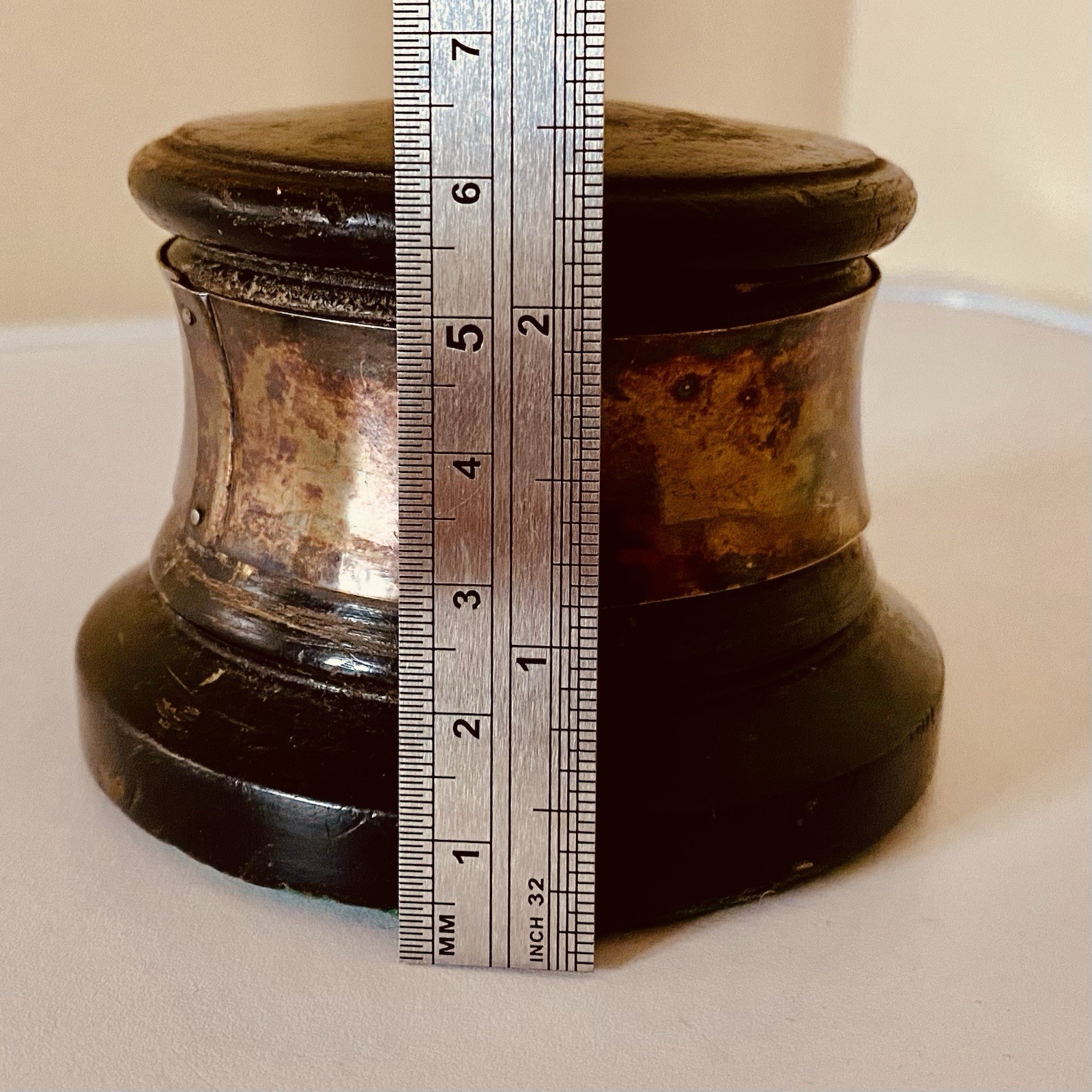 🏆 1962 Trophy Base Wooden Vintage Antique History for Silver Trophies JobLot