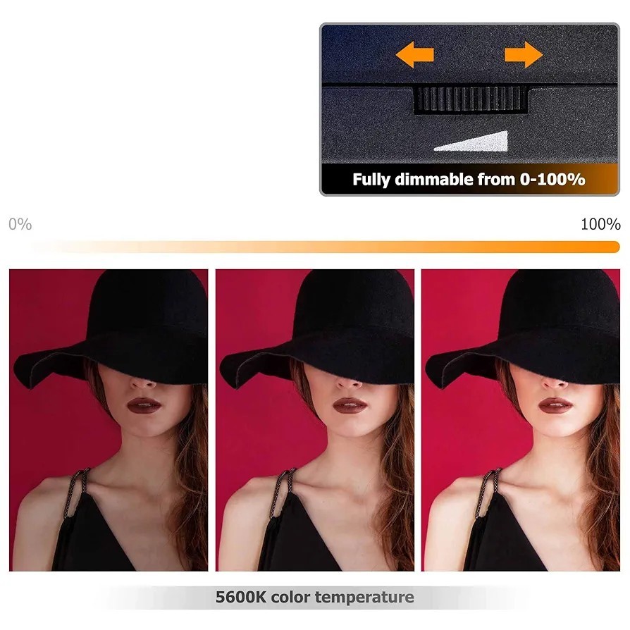 Dimmable LED Light For Camera Or Phones