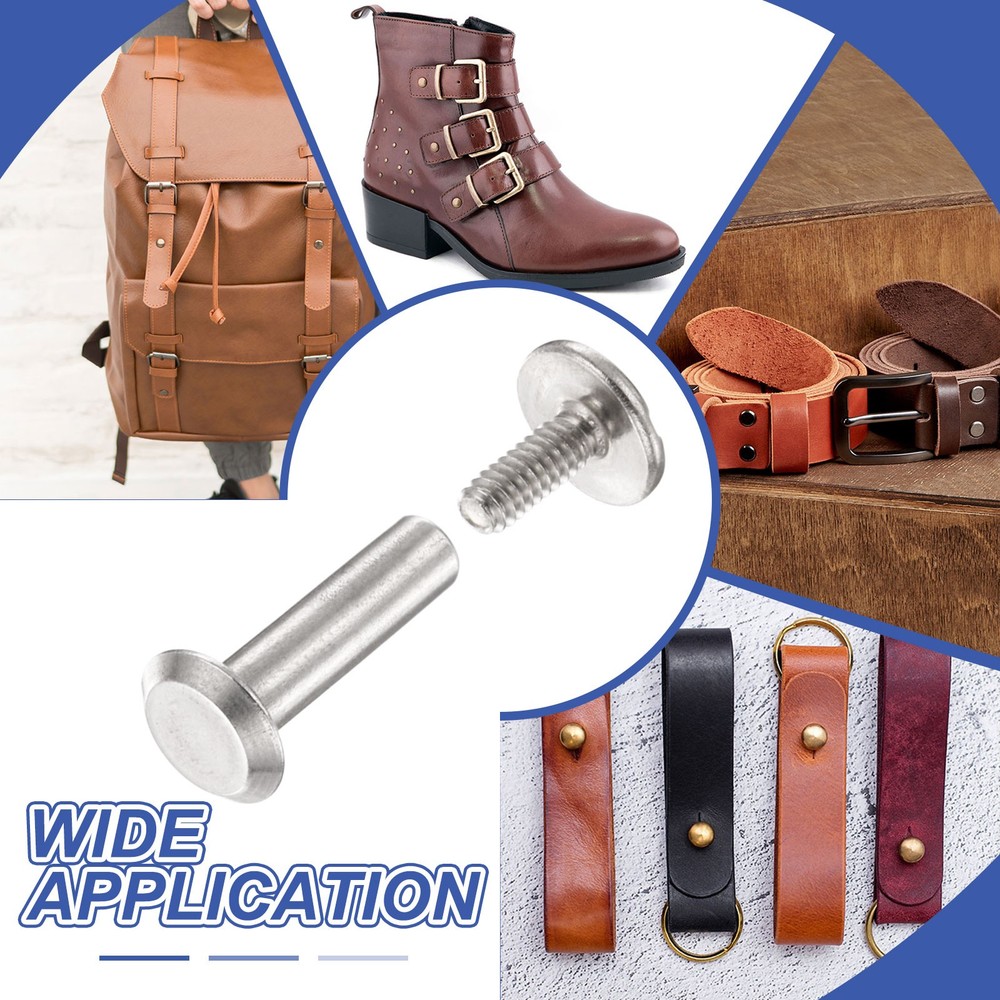 20set Phillips Chicago Screw M4x20mm Binding Post Screw, Silver