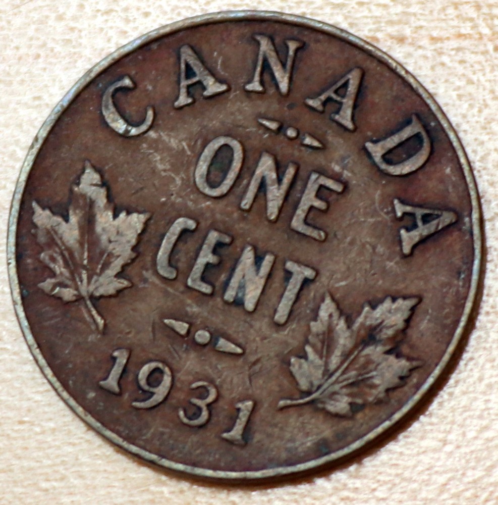 1931 Canada 1 Cent George V