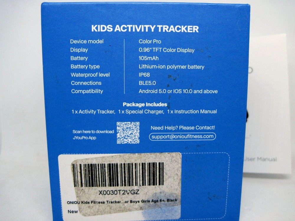 ONIOU Activity Tracker Watch For Kids 6+ Black