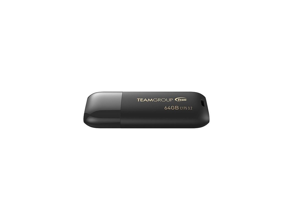 TEAMGROUP C175 64GB USB 3.2 Gen 1 Flash Drive Rounded Streamlined Unibody Design