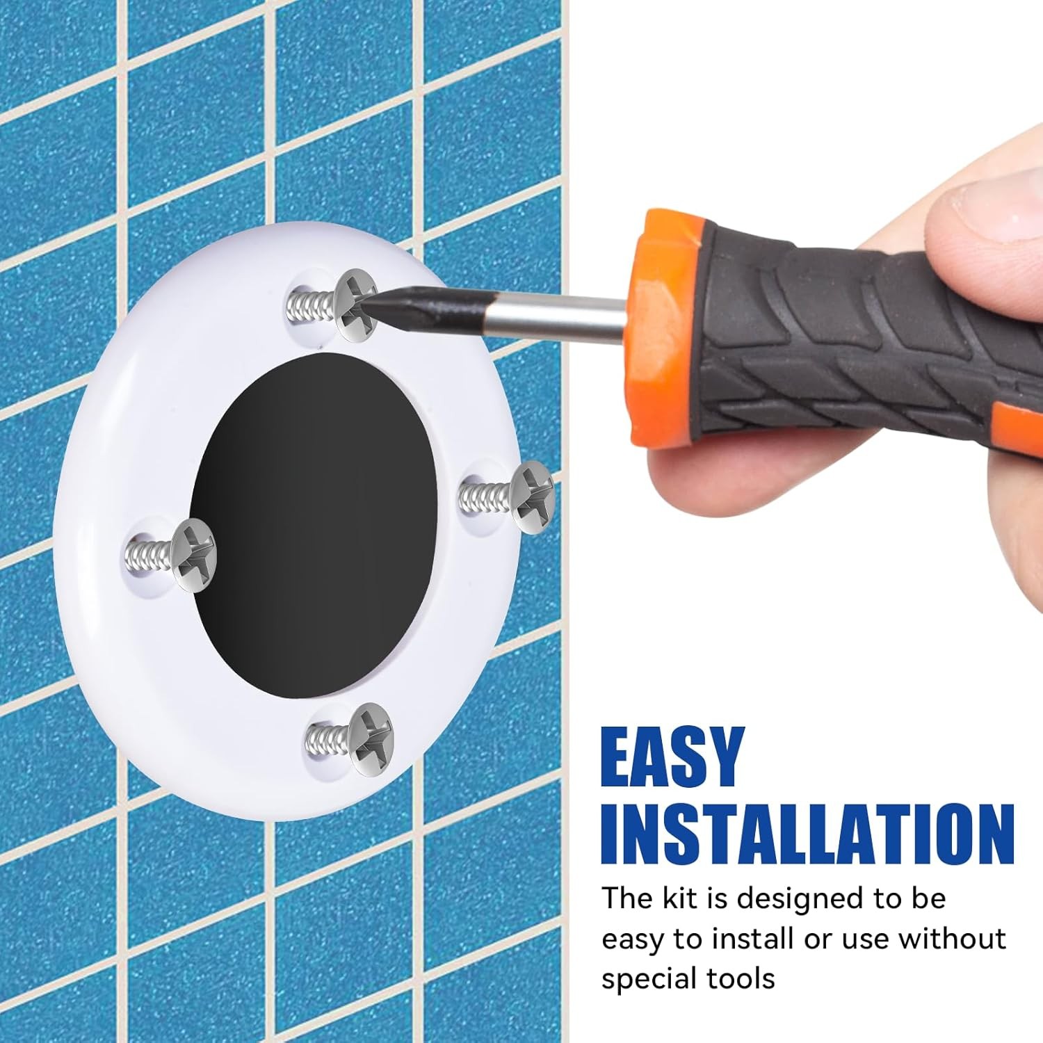 2 PCS SPX1408B Vinyl Swimming Pool Return Faceplates and SPX1408C Gasket...