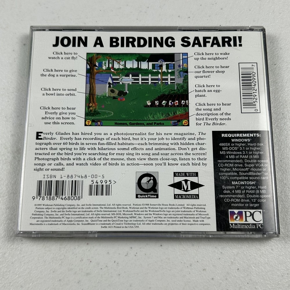 Workman Swfte The Multimedia Bird Book CD-ROM Interactive Field Guide