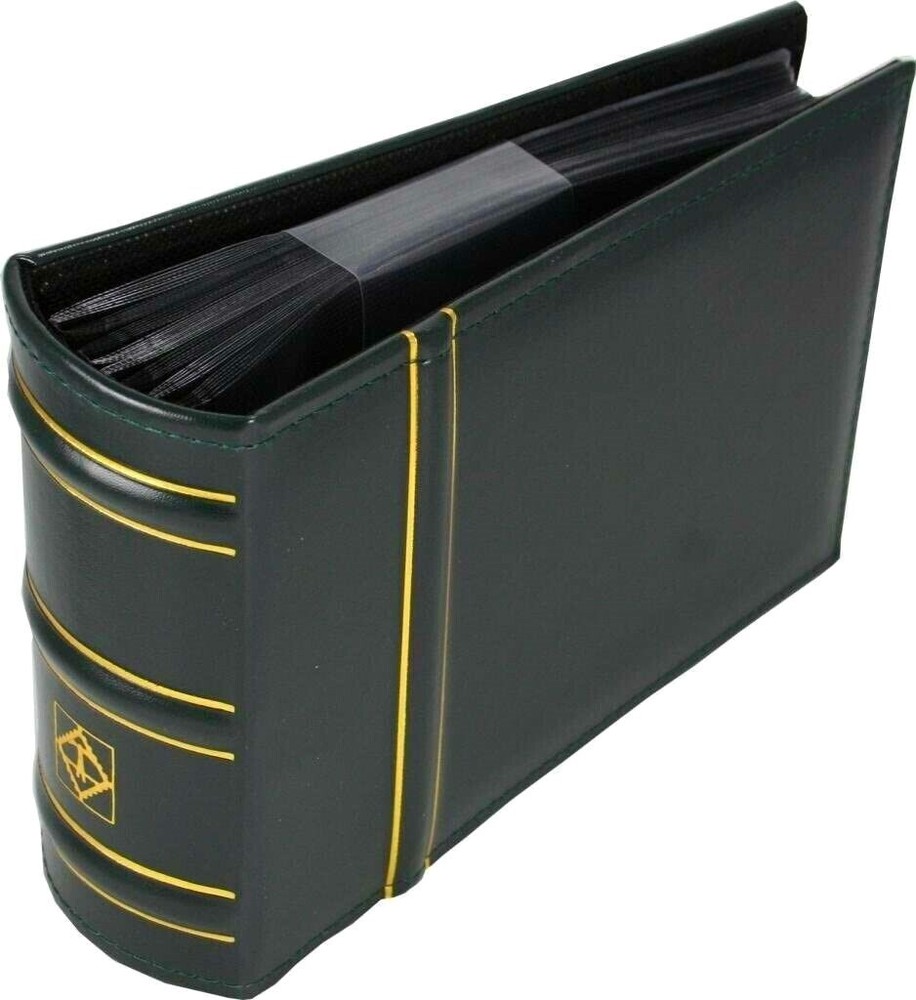 Album for 100 First Day Covers, Letters, Envelopes or Postcards DARK GREEN