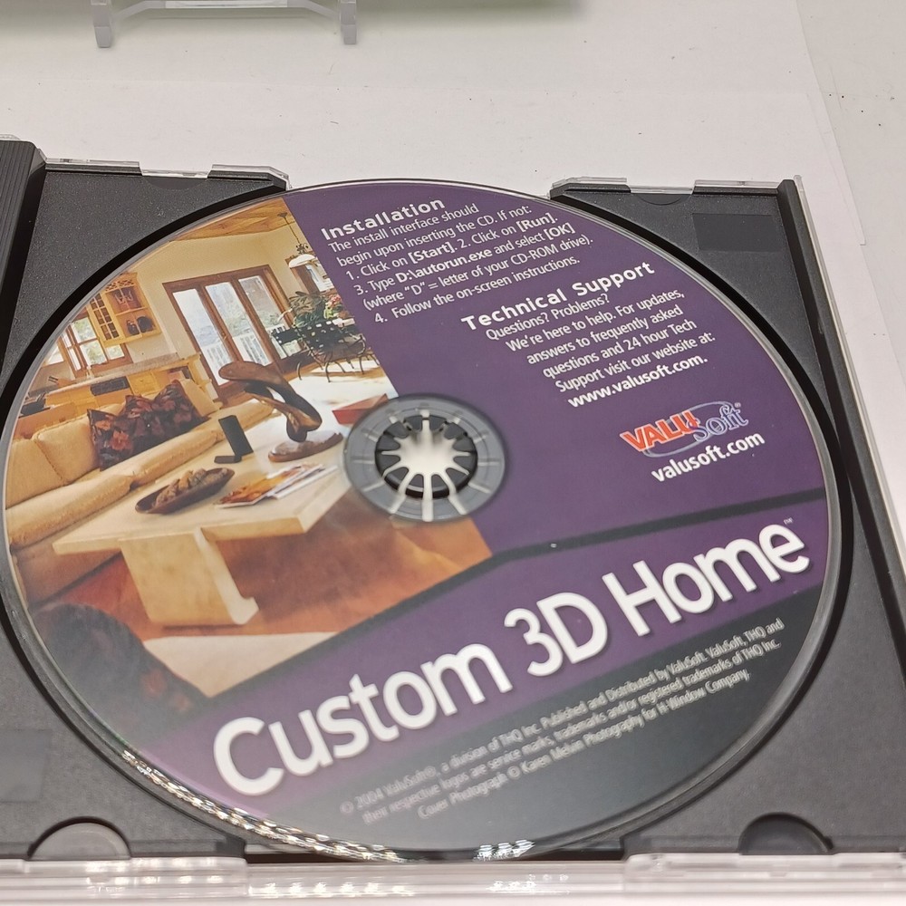 Custom 3D Home 4 Complete Products Valusoft PC CD-ROM 2004. Pre-owned
