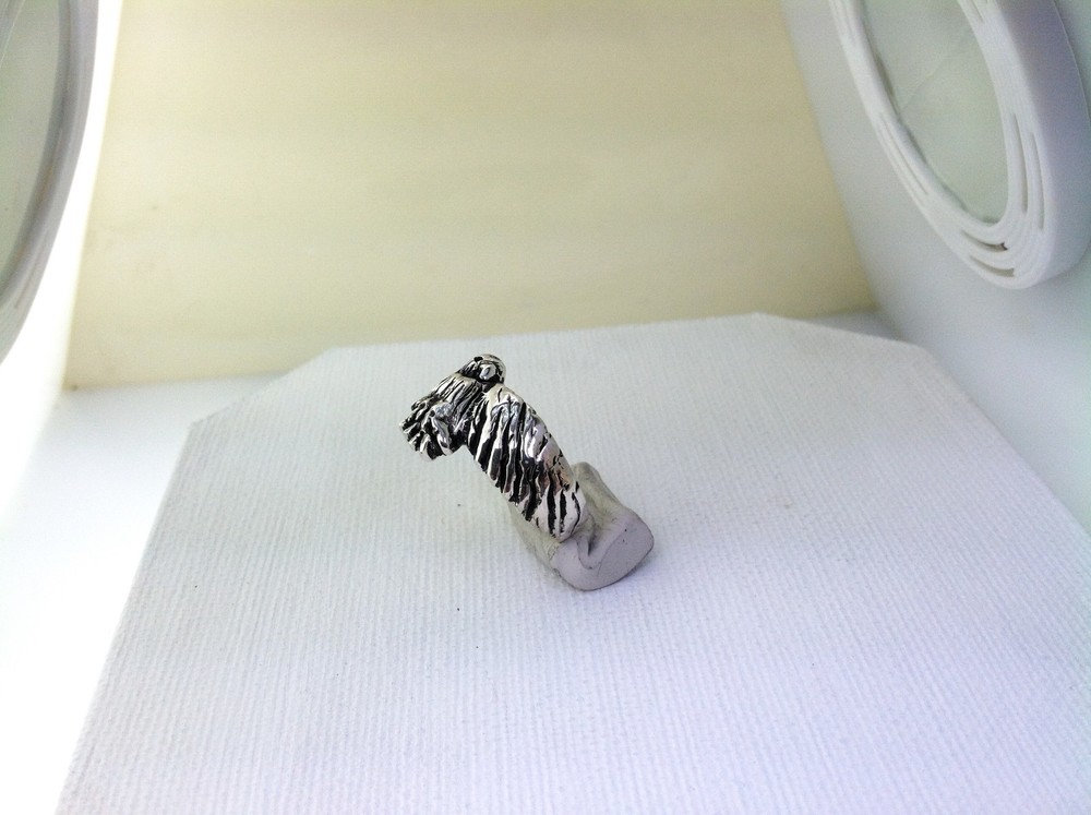 Silver Falcon ring (Eagle Hawk....) (size 9.75 ..6.6dwts handcrafted