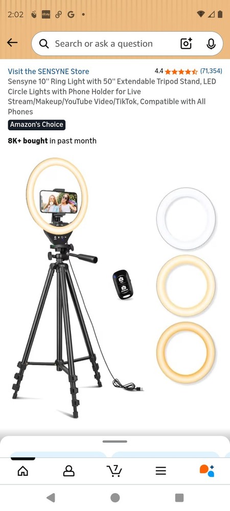 10" Ring Light With Tripod Tr50
