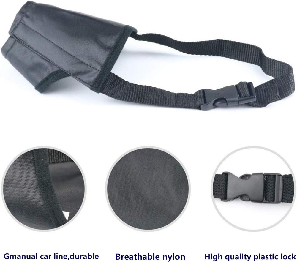 Dog Muzzles Suit 7PCS Dog Muzzles Adjustable Quick Fit pet Muzzle Prevent from