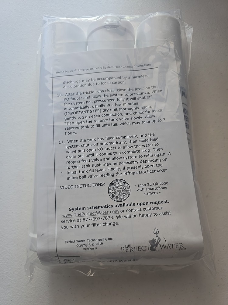 Home Master Artesian HydroGardener Pro Replacement Water Filter Change Set,White