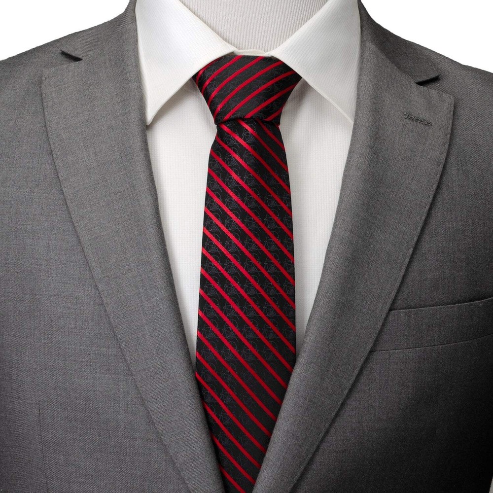 Star Wars Darth Vader Red and Black Striped Tie