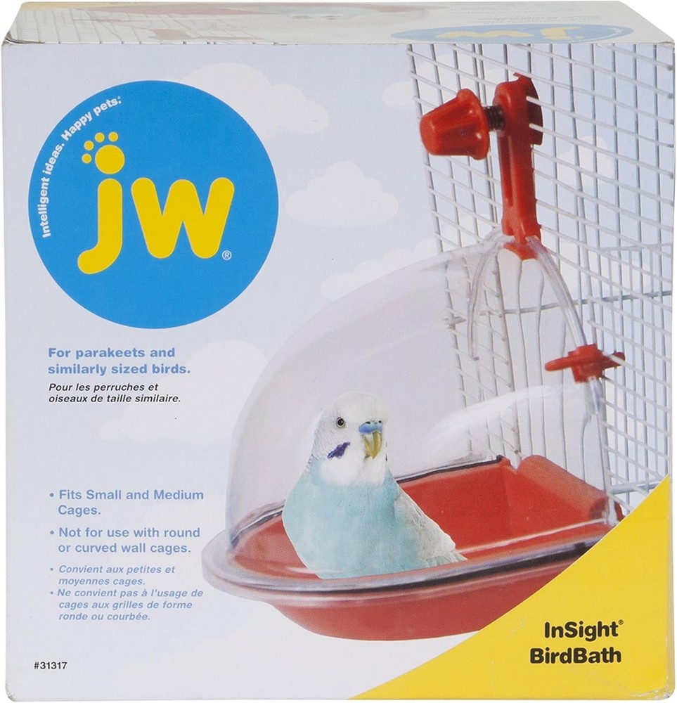 Easy to Install Bird Bath Attachment for Small & Medium Cages