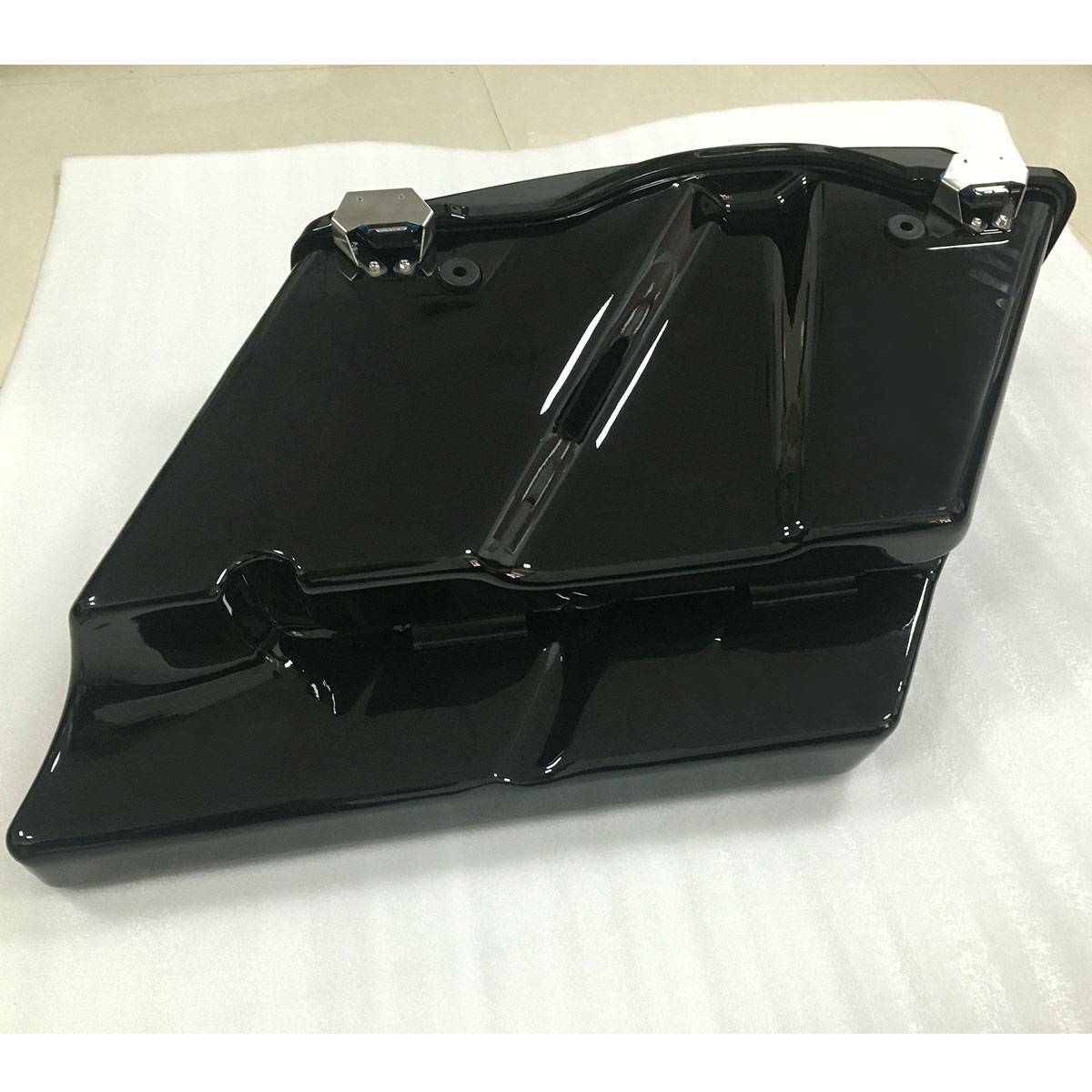 5" Stretched Extended Saddlebags 6x9" Speaker Lid For Harley Touring Glide 93-13