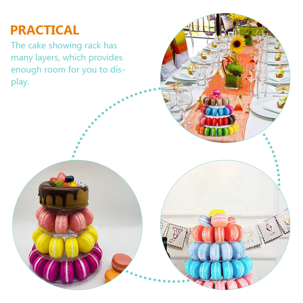 Macaron Tower Stand Cupcake Display Stand Tree Holder Round Cake Dessert Rack