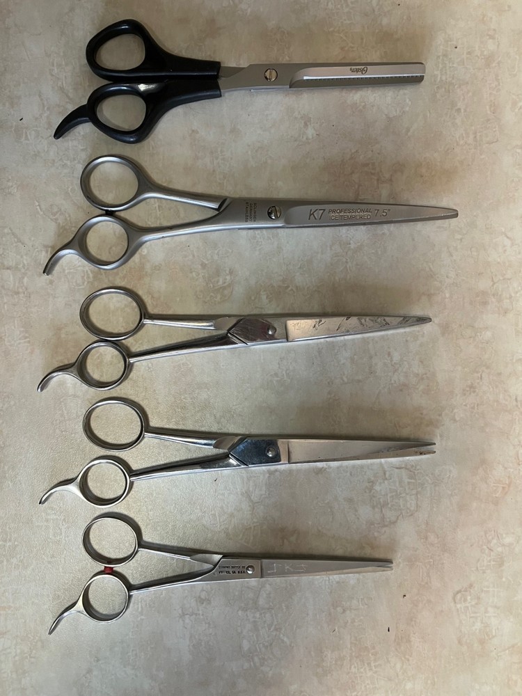 Barbering Shears Lot Right Hand various lengths