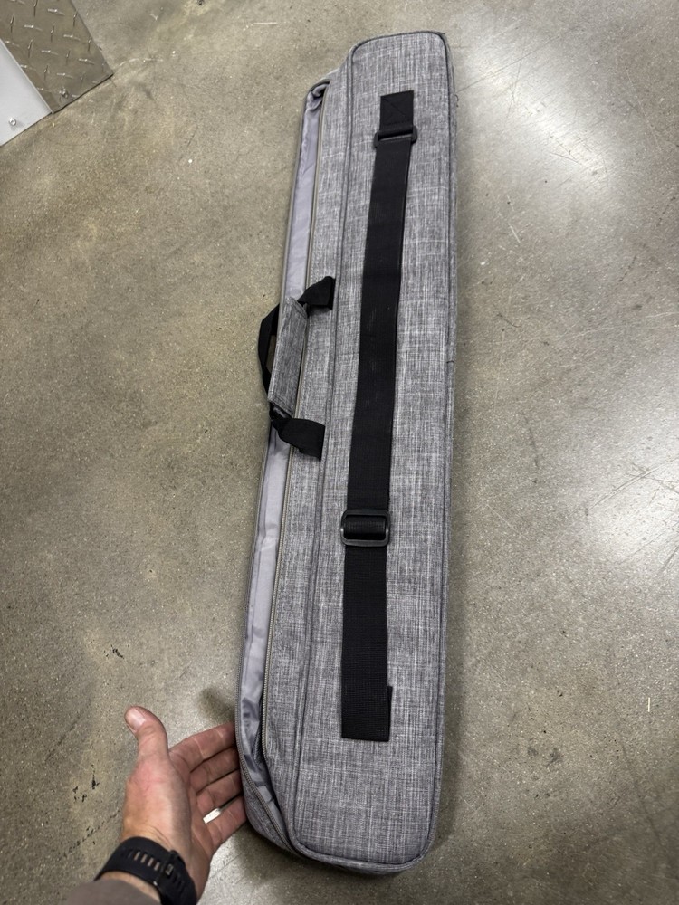 Pearson® 2x2 Grey Soft Pool Cue Case, Padded, Soft Case, Interior Pockets, Sleek