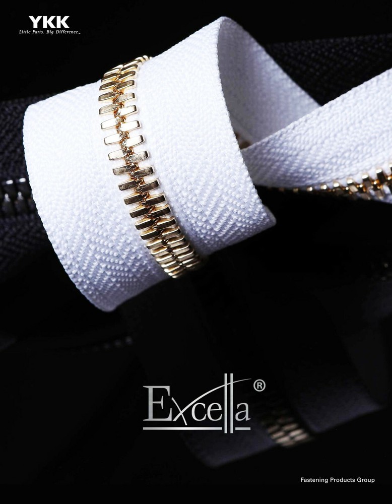 EXCELLA YKK #5 Nickel Automatic Lock Pull Jacket Zipper Separating 7" - 36”