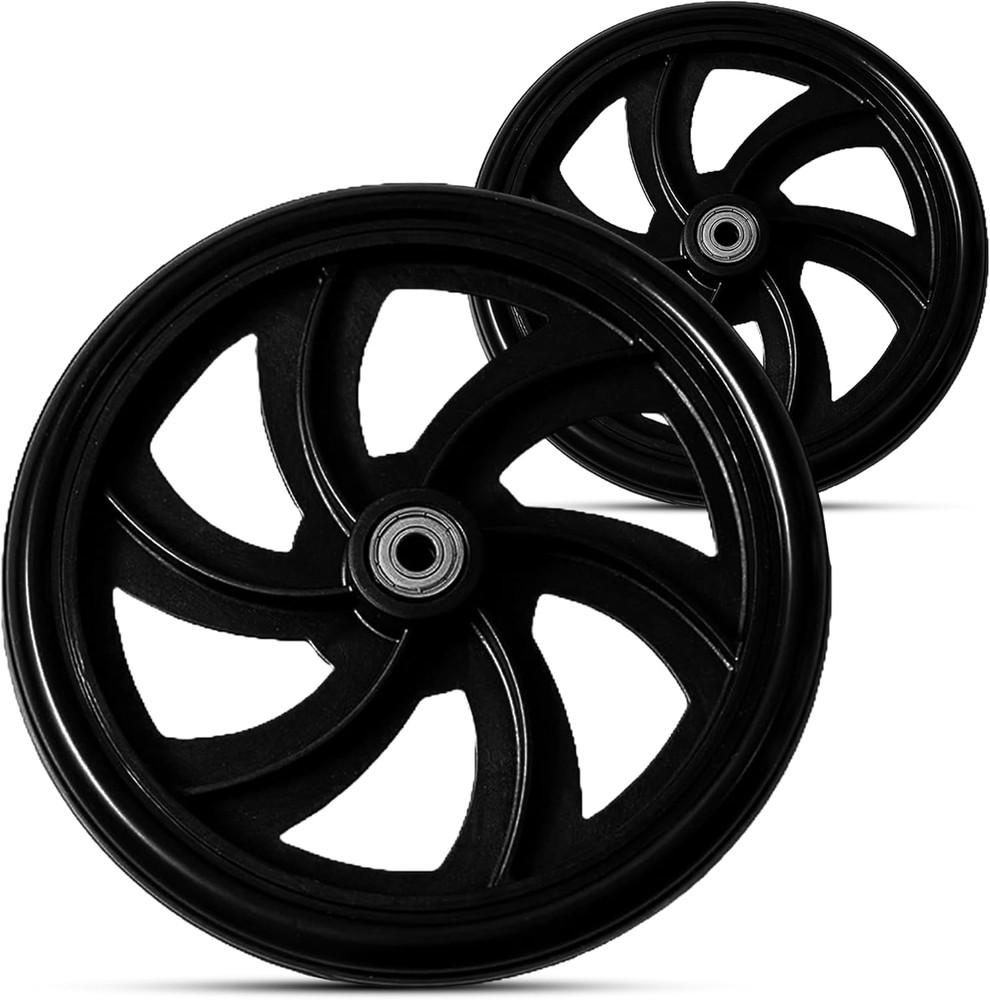 Walker Rollator Replacement Wheel – 7.5" Rear Wheel for Rollators – Choose Singl