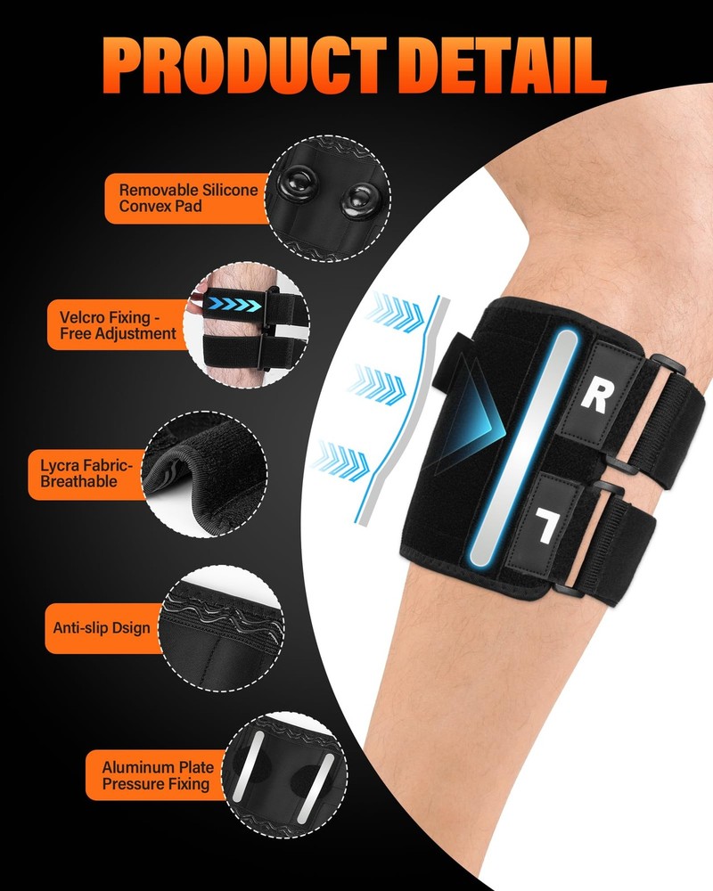 Yampahpa Calf Sciatica Relief Device Brace for Sciatica for Men，Calf Braces for
