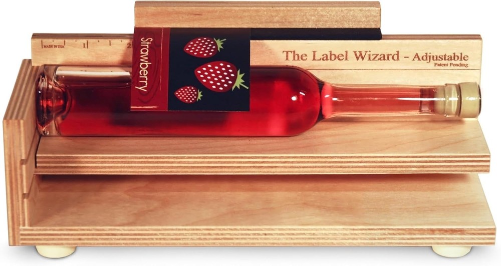 The Label Wizard- Adjustable 2.5*8.3cm, Reddish-maroon