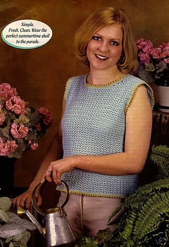 COOL Sea Breeze Shell Top/Apparel/CROCHET PATTERN INSTRUCTIONS