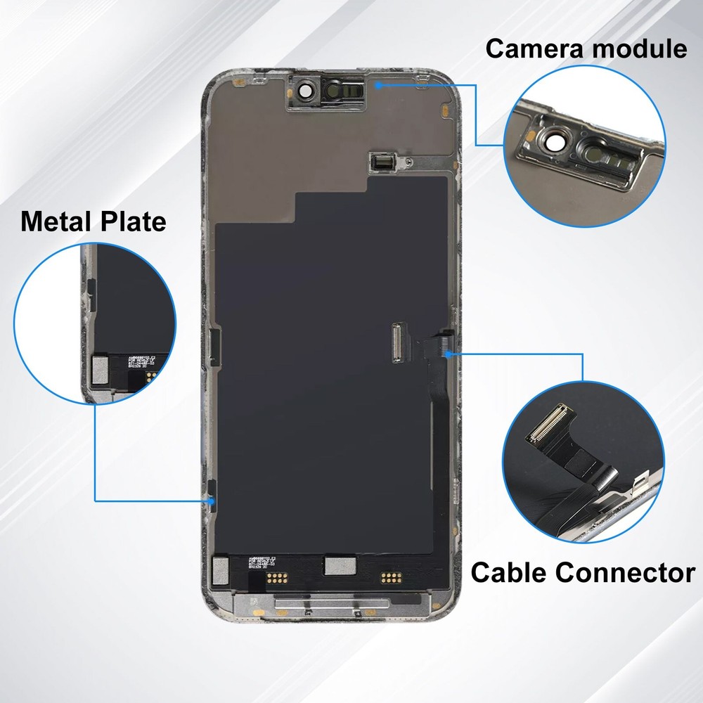 Screen Replacement For iPhone 15 Pro Max LCD COF FHD Display Digitizer+Tools Kit