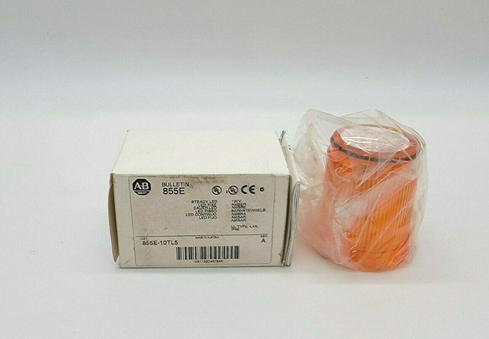 Allen-Bradley 855E-10TL5 Amber Stack Light